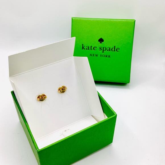 Kate Spade Victoria Gold and Pearl Stud Earrings - Picture 7 of 9